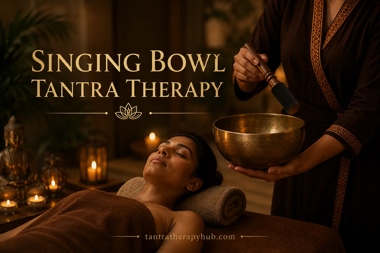 Authentic Singing Bowl Tantra Therapy holistic health treatment