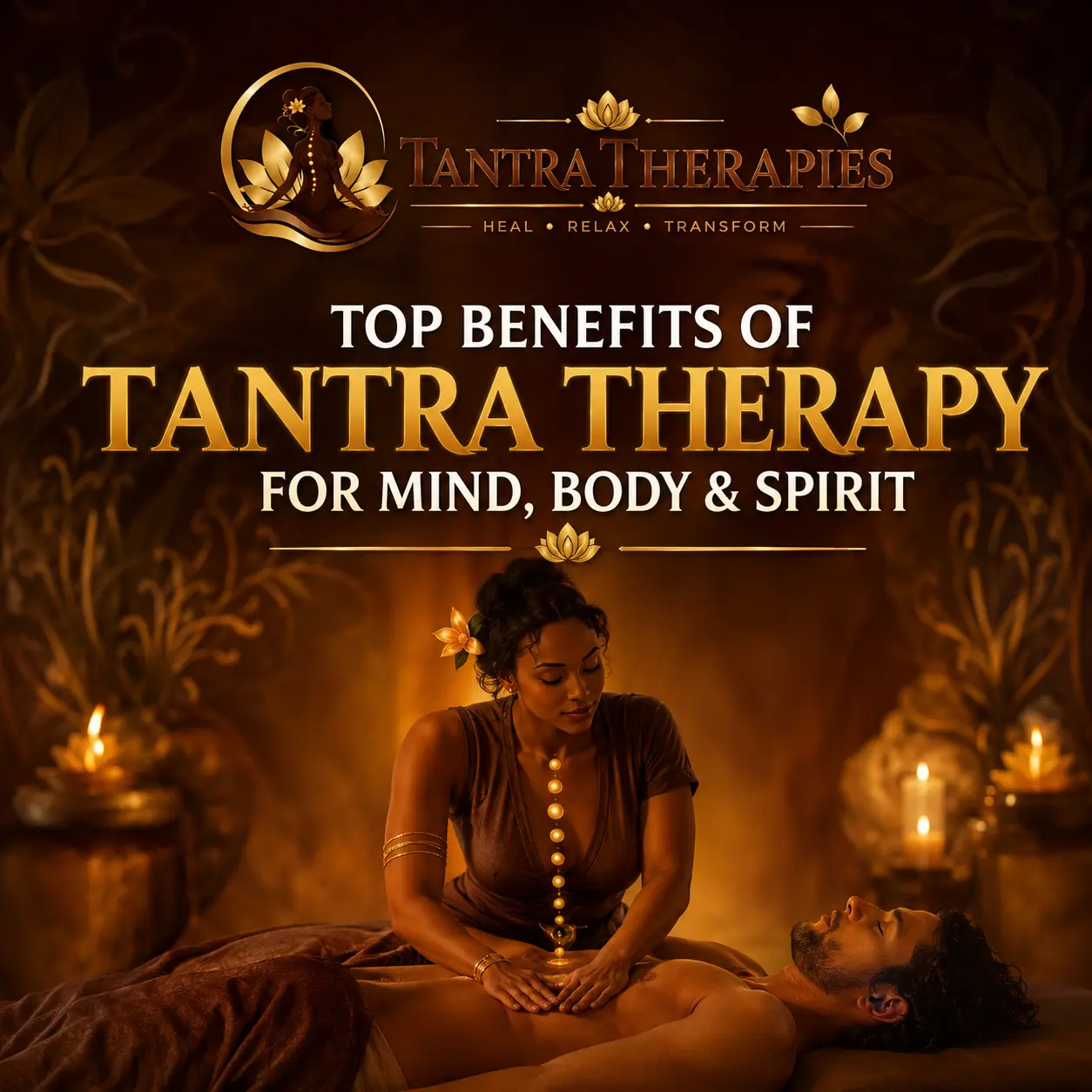 Serene environment representing luxury Tantra therapy, emotional healing, and holistic wellness